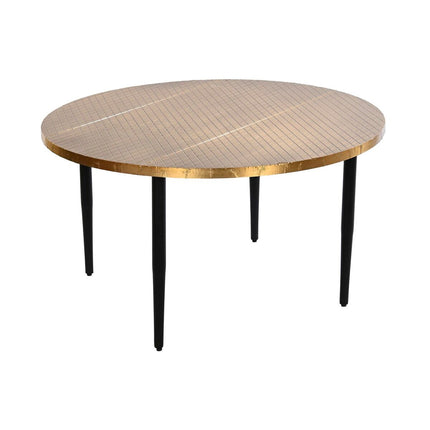 Beistelltisch DKD Home Decor Schwarz Gold Metall Holz (85 x 85 x 45 cm)