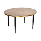 Beistelltisch DKD Home Decor Schwarz Gold Metall Holz (85 x 85 x 45 cm)