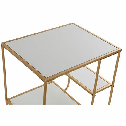 Beistelltisch DKD Home Decor Gold Metall Weiß Holz MDF (50 x 40 x 55,5 cm)