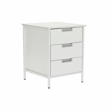 Schubladenschrank DKD Home Decor Metall MDF Weiß (40 x 40 x 50 cm)