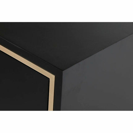 Nachttisch DKD Home Decor 50 x 40 x 53 cm Schwarz Gold Metall Holz