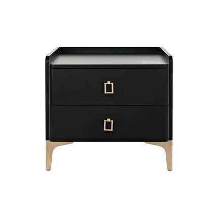 kleines Beistelltischchen DKD Home Decor Schwarz Metall Holz 50 x 40 x 48 cm
