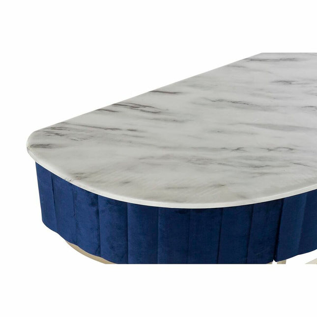 Konsole DKD Home Decor 100 x 40 x 76 cm Blau Gold Metall Weiß