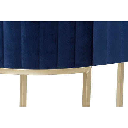 Konsole DKD Home Decor 100 x 40 x 76 cm Blau Gold Metall Weiß