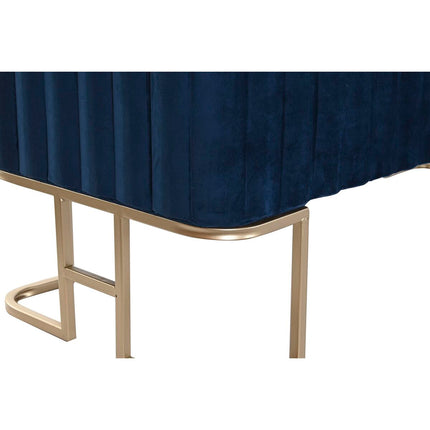 Barhocker DKD Home Decor   Blau Metall Samt (110 x 40 x 47 cm)