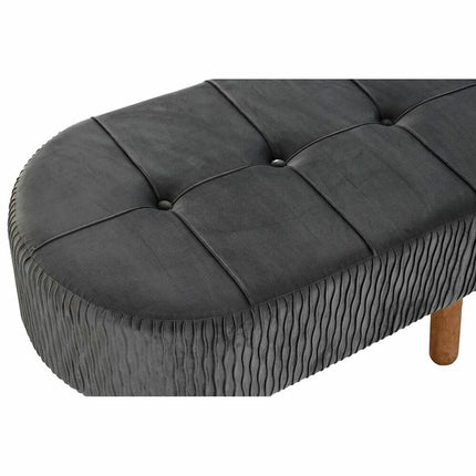 Hocker DKD Home Decor   80 x 46 x 38 cm natürlich Grau Holz Dunkelgrau