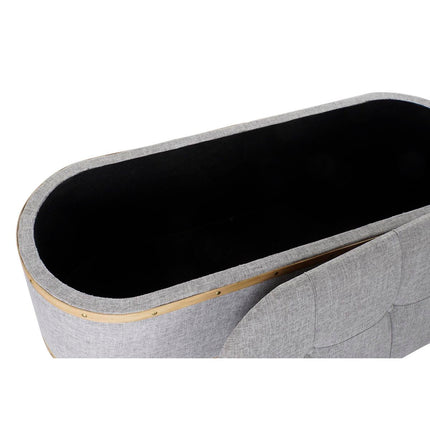 Barhocker DKD Home Decor   Grau Holz Polyester (120 x 45 x 43 cm)