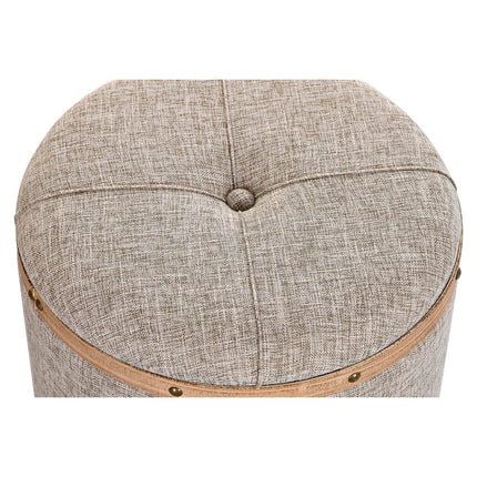 Barhocker DKD Home Decor   natürlich Beige Holz Polyester (120 x 44 x 43 cm)
