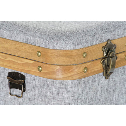 Set dekorativer Karten DKD Home Decor Grau Holz Polyester (3 pcs)