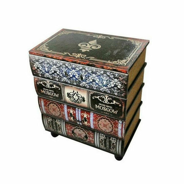 Schubladenschrank DKD Home Decor Holz Buch Vintage PU (40 x 30 x 56 cm)