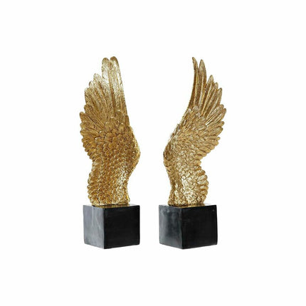 Deko-Figur DKD Home Decor 13,5 x 8 x 34,5 cm Schwarz Gold Neoklassisch (2 Stück)
