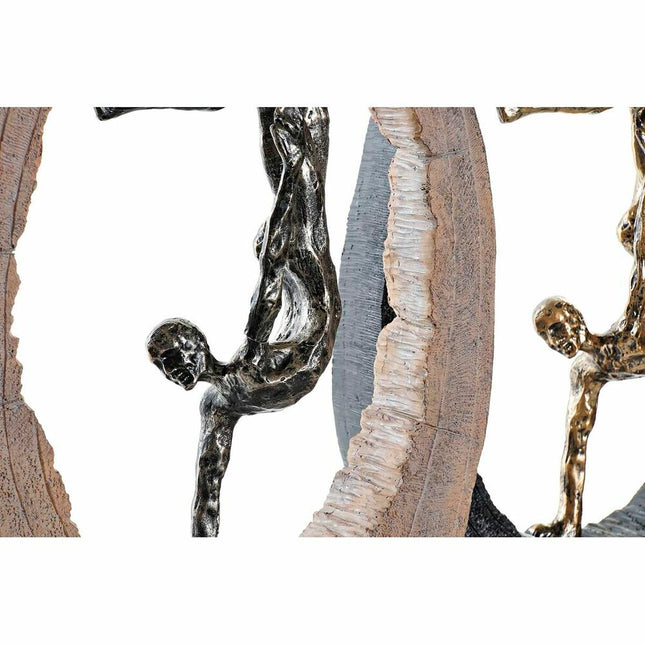 Deko-Figur DKD Home Decor 24 x 8 x 36 cm Schwarz Gold (2 Stück)