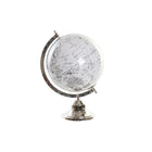 Terraqueo-Globus DKD Home Decor Weiß Grau Silberfarben Moderne 27 x 25 x 38 cm