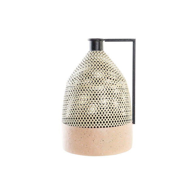 Vase DKD Home Decor Schwarz Metall Braun Hellbraun (26 x 26 x 39 cm)