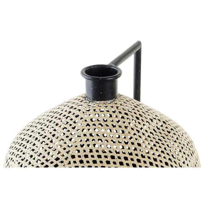 Vase DKD Home Decor 31 x 31 x 28 cm Schwarz Metall Braun