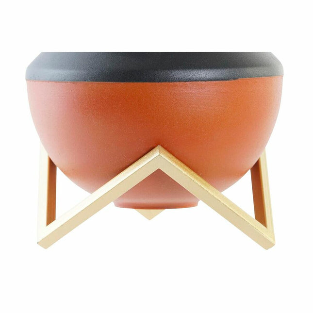 Vase DKD Home Decor Metall Bunt Moderne 18 x 18 x 21 cm