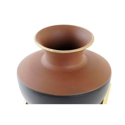 Vase DKD Home Decor Metall Bunt Moderne 17 x 16 x 17 cm