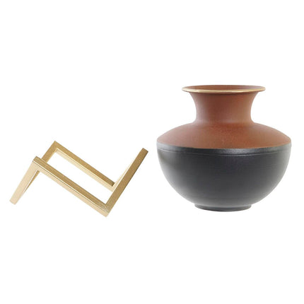 Vase DKD Home Decor Metall Bunt Moderne 17 x 16 x 17 cm