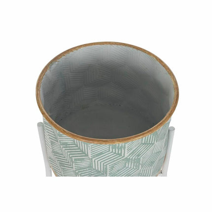 Blumentopf DKD Home Decor Metall zweifarbig (28 x 28 x 75 cm)