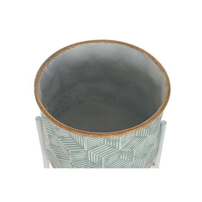 Blumentopf DKD Home Decor Metall zweifarbig (28 x 28 x 75 cm)