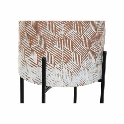 Satz Blumentöpfe DKD Home Decor Abgenutzt 32,5 x 32,5 x 76,5 cm Metall (2 Stück)
