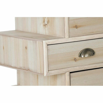 Schubladenschrank DKD Home Decor natürlich Gold Holz Marineblau Hellgrau Holz MDF (80 x 36 x 93 cm)