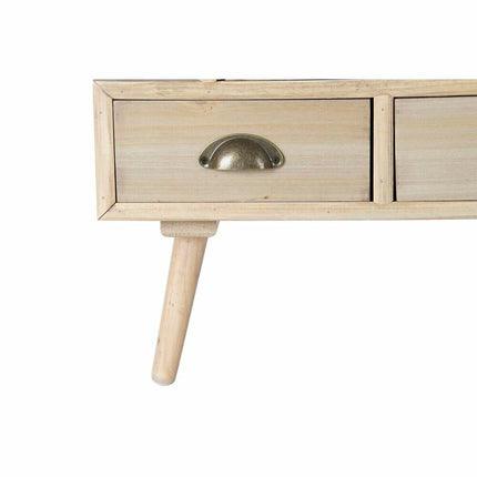 Schubladenschrank DKD Home Decor natürlich Gold Holz Marineblau Hellgrau Holz MDF (80 x 36 x 93 cm)