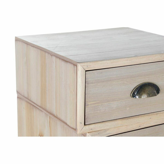 Schubladenschrank DKD Home Decor natürlich Holz MDF Marineblau Hellgrau (40 x 38 x 99 cm)