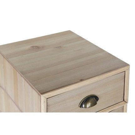 Schubladenschrank DKD Home Decor natürlich Holz MDF Marineblau Hellgrau (40 x 38 x 99 cm)