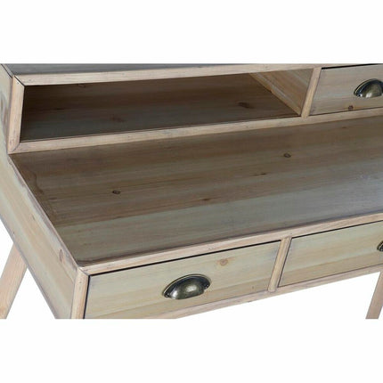 Schreibtisch DKD Home Decor natürlich Holz MDF Weiß Magenta Marineblau (120 x 50 x 98,5 cm)