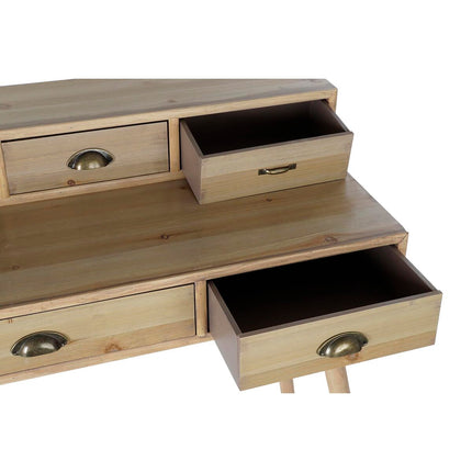 Schreibtisch DKD Home Decor natürlich Holz MDF Weiß Magenta Marineblau (120 x 50 x 98,5 cm)