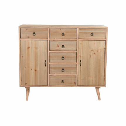 Anrichte DKD Home Decor natürlich Holz MDF Marineblau Hellgrau (100 x 35 x 89 cm)