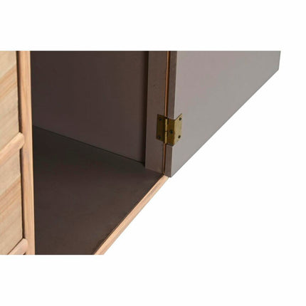 Anrichte DKD Home Decor natürlich Holz MDF Marineblau Hellgrau (100 x 35 x 89 cm)