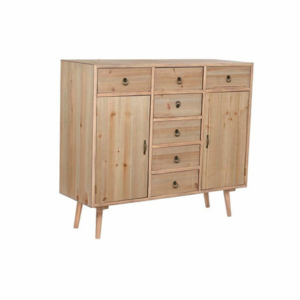 Anrichte DKD Home Decor natürlich Holz MDF Marineblau Hellgrau (100 x 35 x 89 cm)