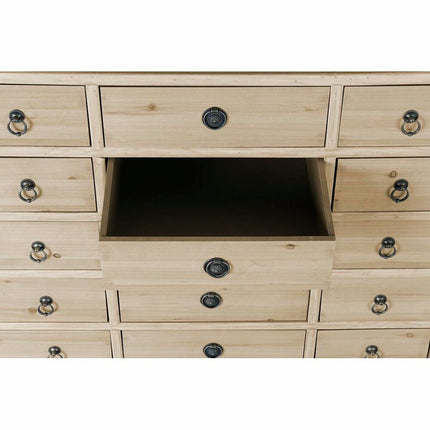 Schubladenschrank DKD Home Decor natürlich Holz MDF Marineblau Hellgrau (80 x 35 x 82 cm)