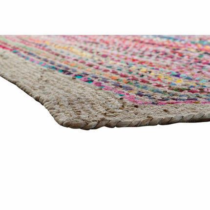 Teppich DKD Home Decor 201 x 292 x 1 cm natürlich Polyester Baumwolle Bunt Araber Jute