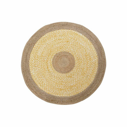 Teppich DKD Home Decor Braun Weiß Gelb (200 x 200 x 1 cm)