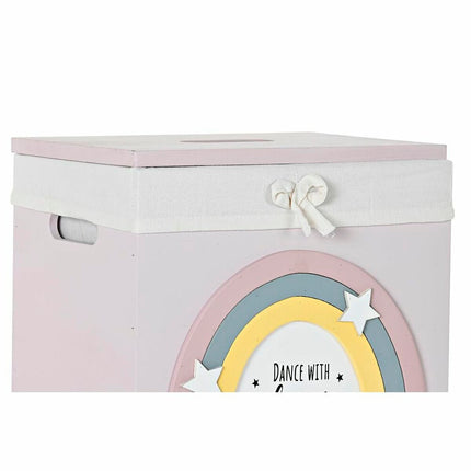 Korbsatz DKD Home Decor Weiß Für Kinder Paulonia-Holz (40 x 30 x 55 cm) (5 Stücke)
