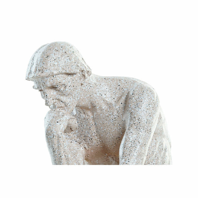 Deko-Figur DKD Home Decor The Thinker 12 x 11 x 25 cm Beige Herren