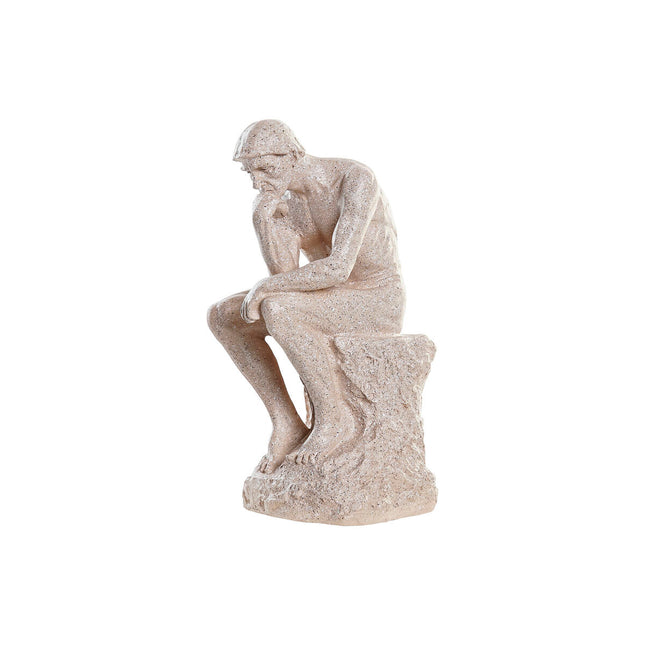 Deko-Figur DKD Home Decor The Thinker 12 x 11 x 25 cm Beige Herren
