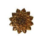 Wanddekoration DKD Home Decor Blume Gold 23 x 3 x 23 cm