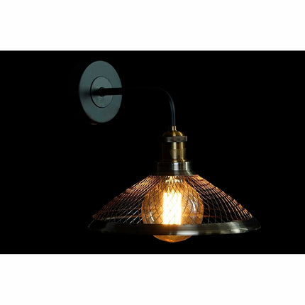 Wandleuchte DKD Home Decor Schwarz Gold Metall 220 V 50 W Loft (27 x 28 x 28 cm)