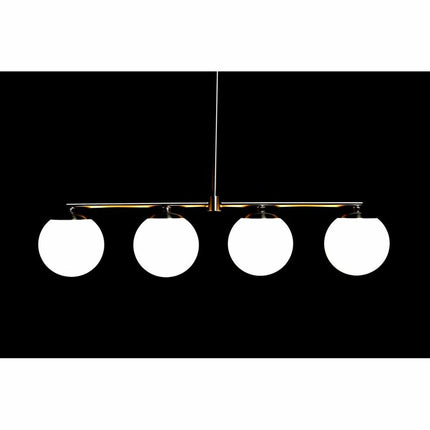 Deckenlampe DKD Home Decor Kristall Gold Metall Weiß 40 W (70 x 19 x 15 cm)