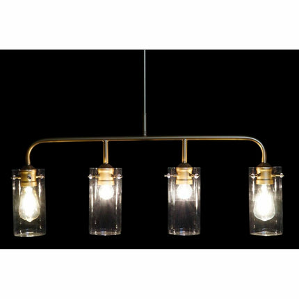 Deckenlampe DKD Home Decor Kristall Gold Metall 50 W (84 x 17 x 24 cm)