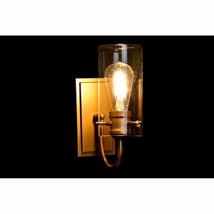 Wandleuchte DKD Home Decor Kristall Gold Metall Durchsichtig 220 V 50 W Moderne (13 x 17 x 27 cm)