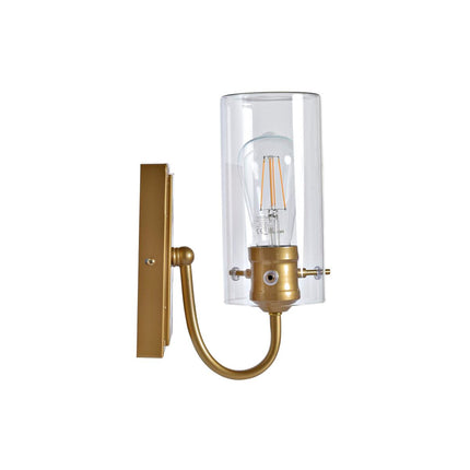 Wandleuchte DKD Home Decor Kristall Gold Metall Durchsichtig 220 V 50 W Moderne (13 x 17 x 27 cm)