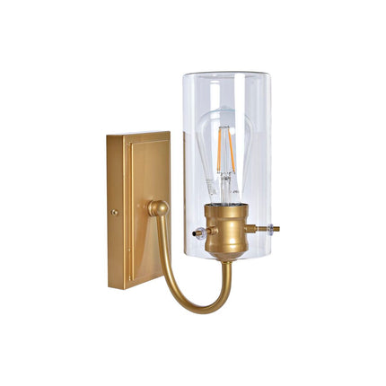 Wandleuchte DKD Home Decor Kristall Gold Metall Durchsichtig 220 V 50 W Moderne (13 x 17 x 27 cm)