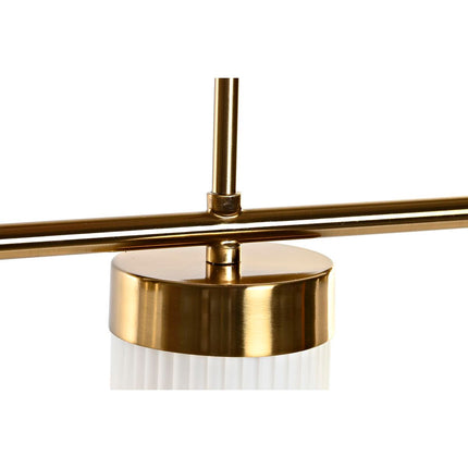 Deckenlampe DKD Home Decor Kristall Gold Metall Weiß (60 x 15 x 25 cm)