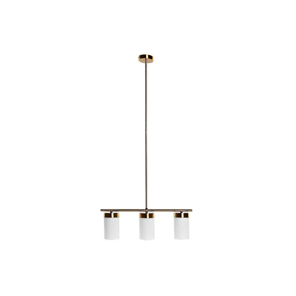 Deckenlampe DKD Home Decor Kristall Gold Metall Weiß (60 x 15 x 25 cm)