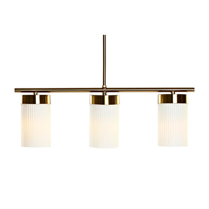 Deckenlampe DKD Home Decor Kristall Gold Metall Weiß (60 x 15 x 25 cm)